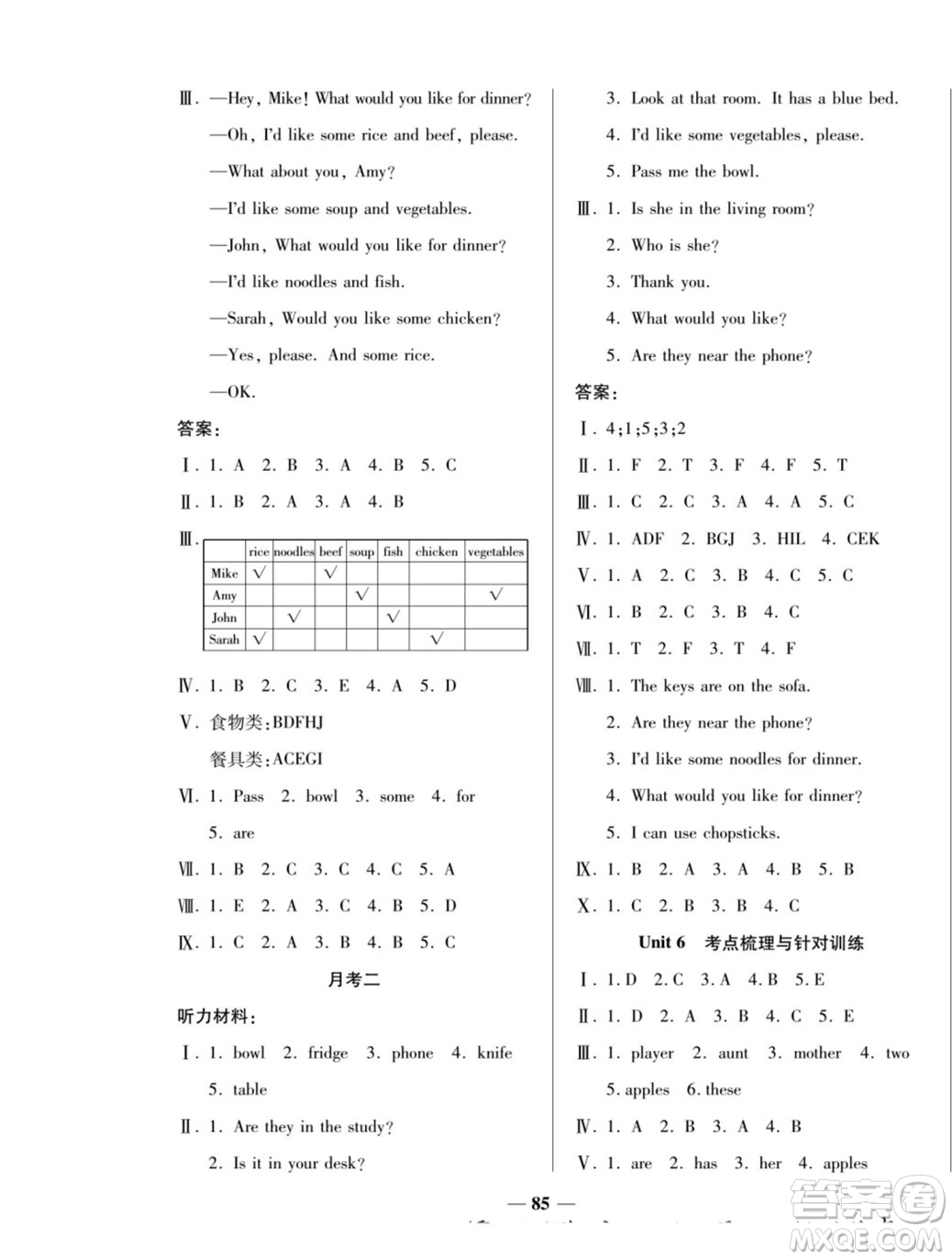 天津科學(xué)技術(shù)出版社2022奪冠金卷英語四年級(jí)上人教版答案