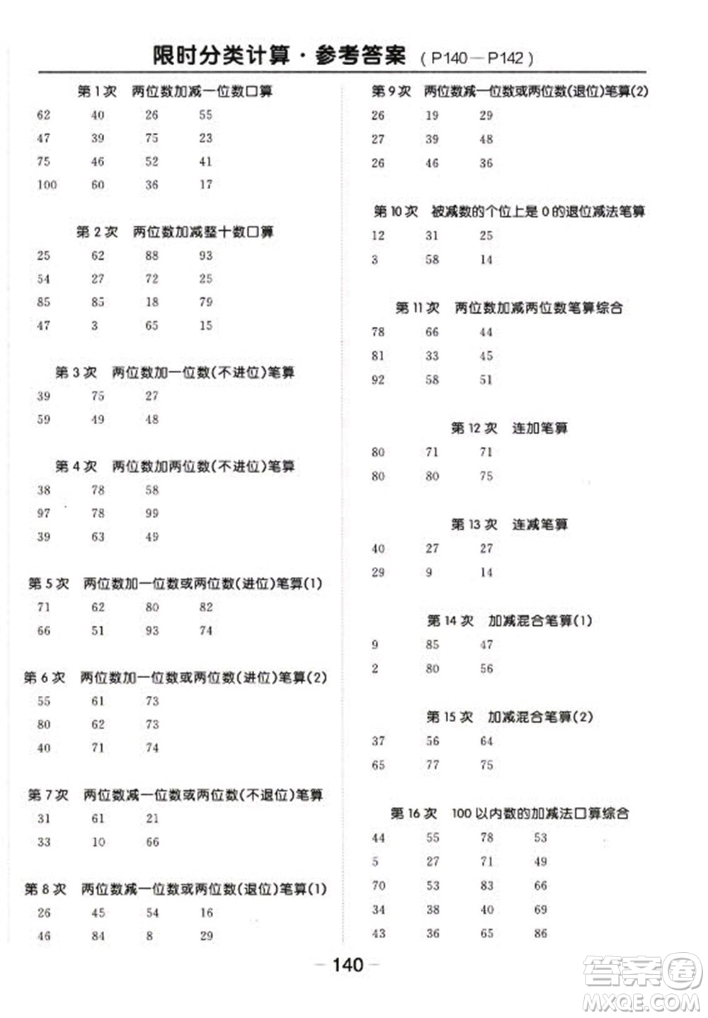 開明出版社2022全品學練考數(shù)學二年級上冊人教版答案