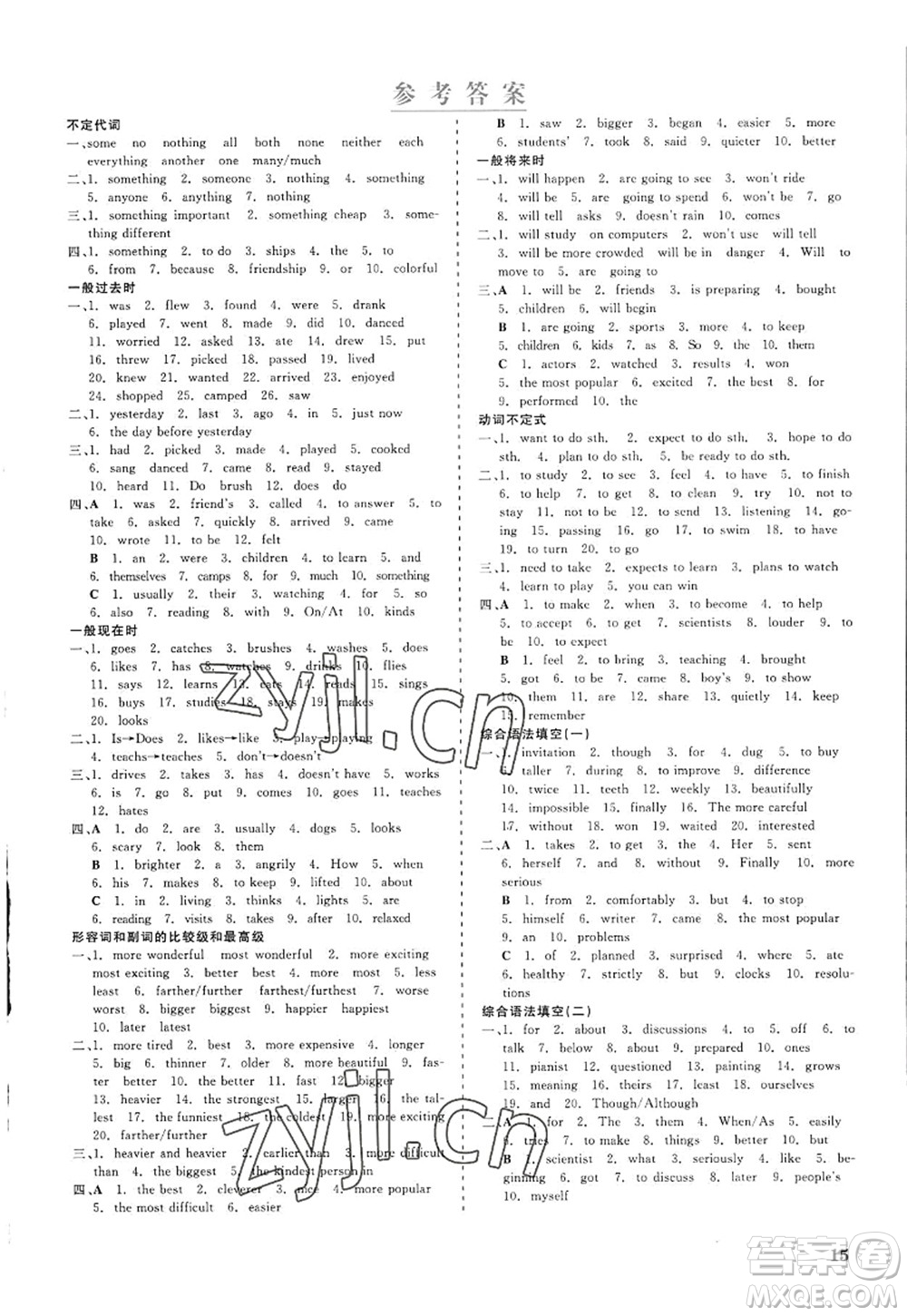 浙江工商大學(xué)出版社2022精彩練習(xí)就練這一本八年級(jí)英語上冊(cè)RJ人教版杭州專版答案
