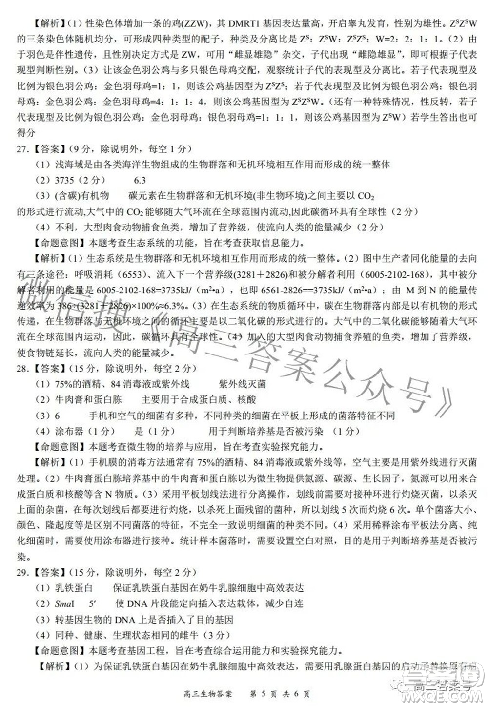 2022-2023學(xué)年度名校面對面高三大聯(lián)考生物試題及答案