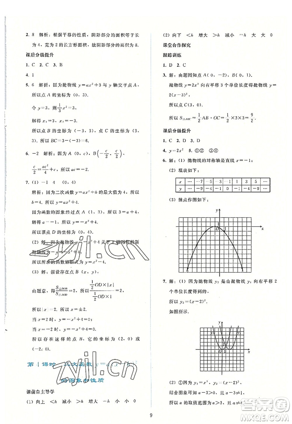 人民教育出版社2022同步輕松練習(xí)九年級數(shù)學(xué)上冊人教版答案