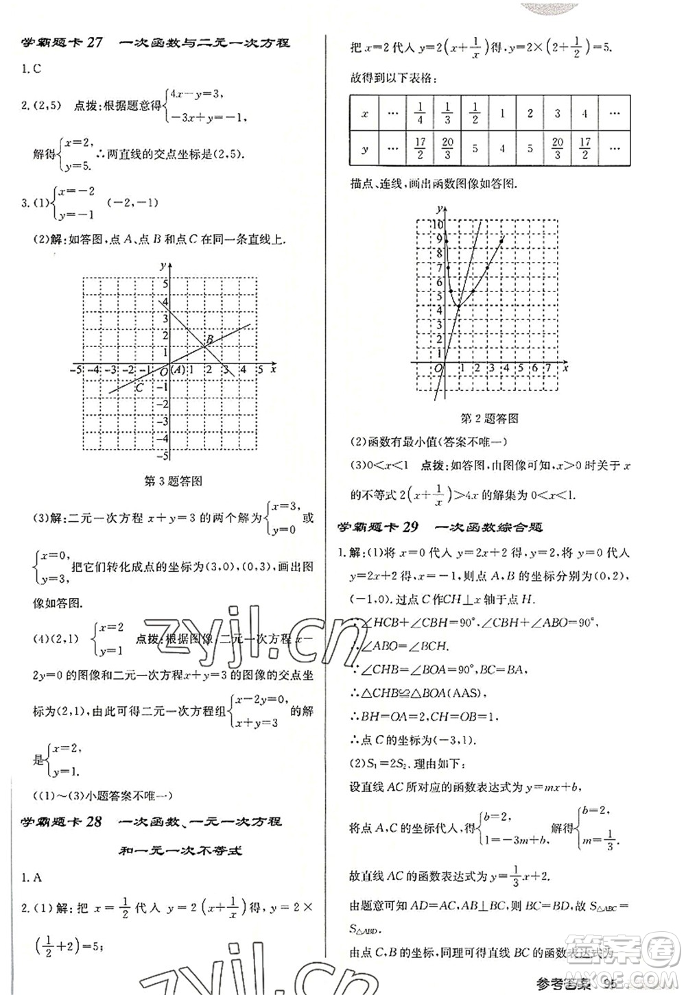 龍門書局2022啟東中學作業(yè)本八年級數(shù)學上冊JS江蘇版連淮專版答案