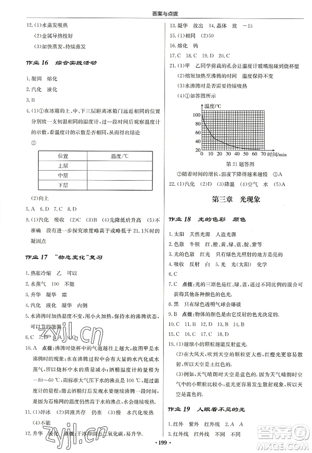 龍門(mén)書(shū)局2022啟東中學(xué)作業(yè)本八年級(jí)物理上冊(cè)JS江蘇版蘇北專(zhuān)版答案