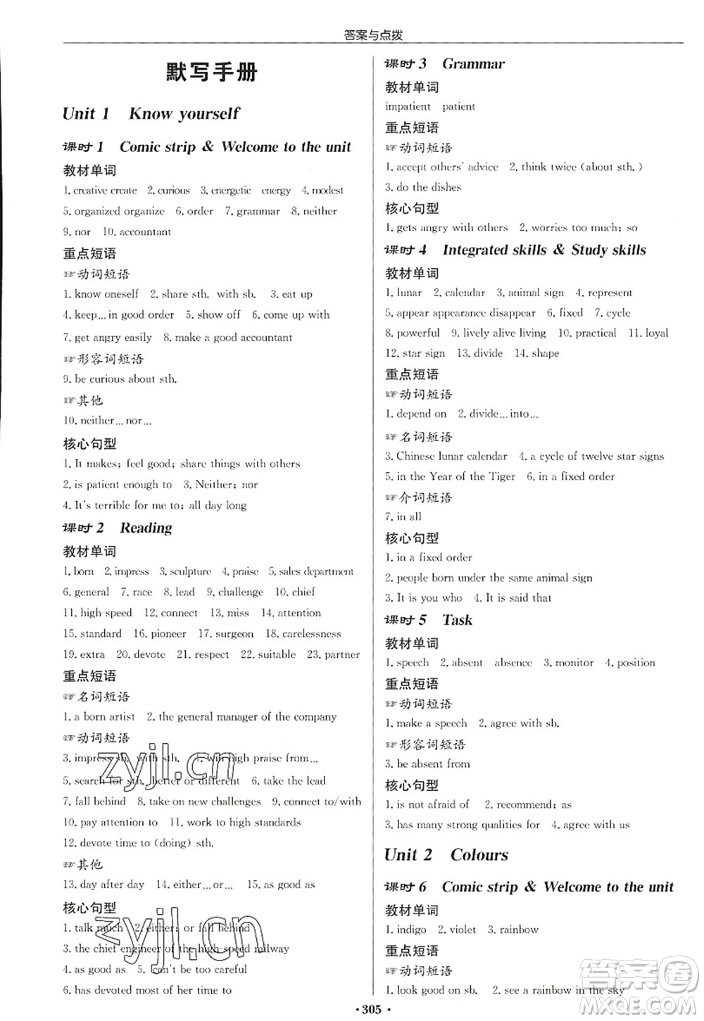 龍門書局2022啟東中學(xué)作業(yè)本九年級(jí)英語上冊(cè)YL譯林版鹽城專版答案