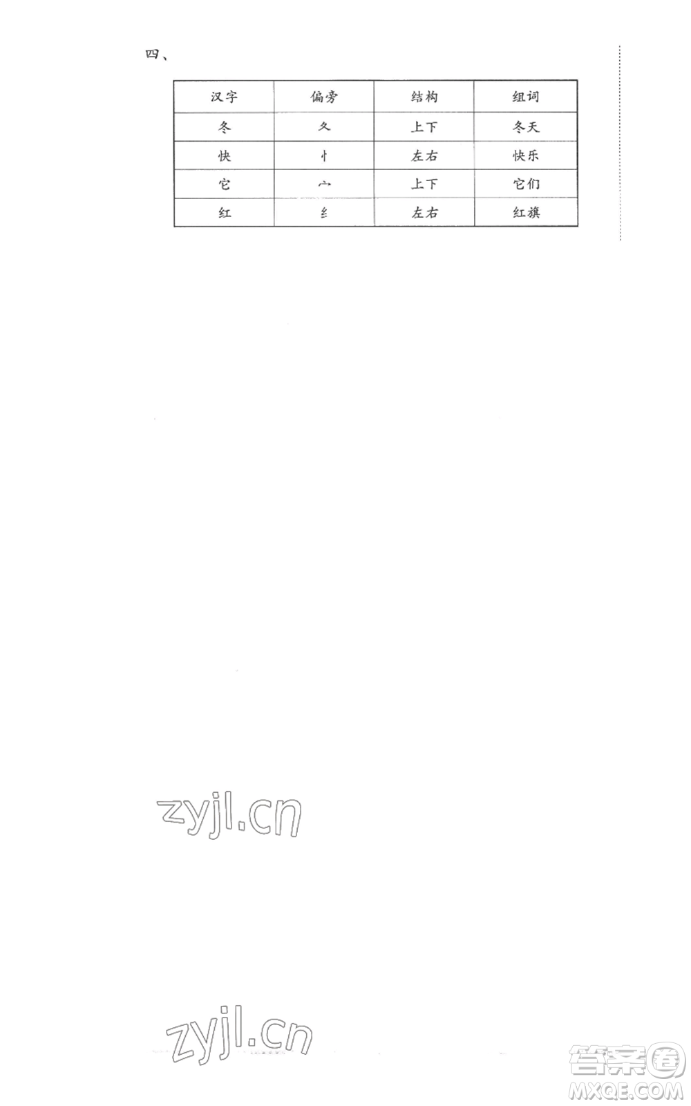 華東師范大學(xué)出版社2022上海名校名卷一年級(jí)上冊(cè)語(yǔ)文人教版參考答案