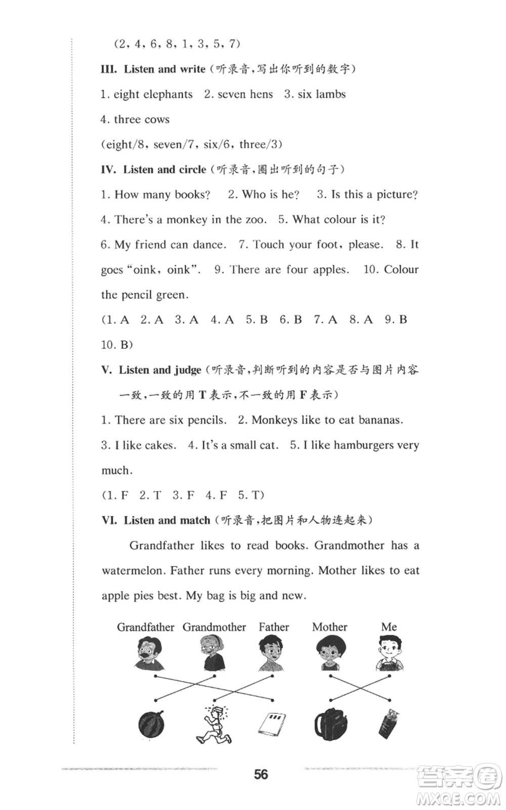 華東師范大學(xué)出版社2022上海名校名卷一年級上冊英語牛津版參考答案