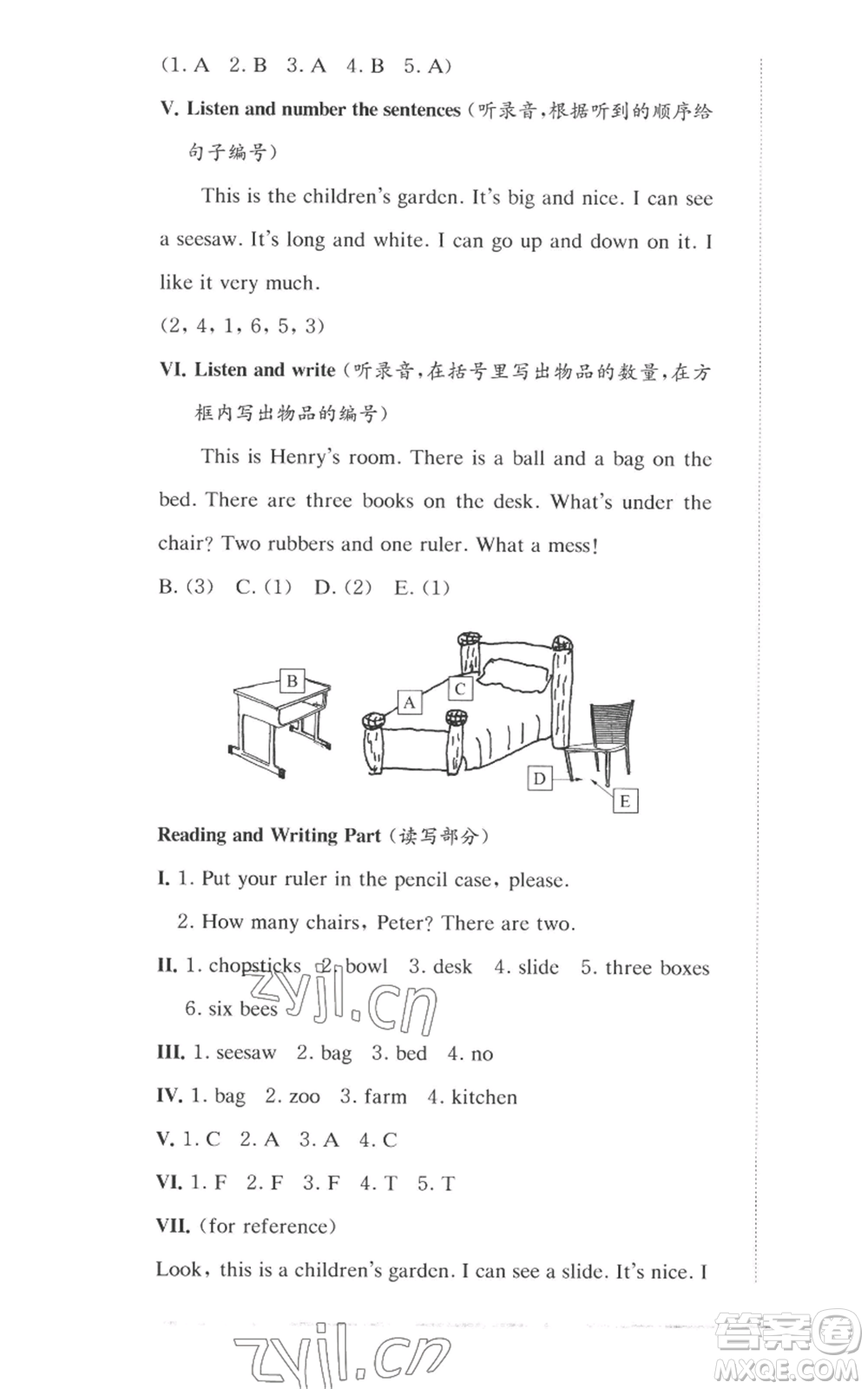 華東師范大學(xué)出版社2022上海名校名卷二年級(jí)上冊英語牛津版參考答案
