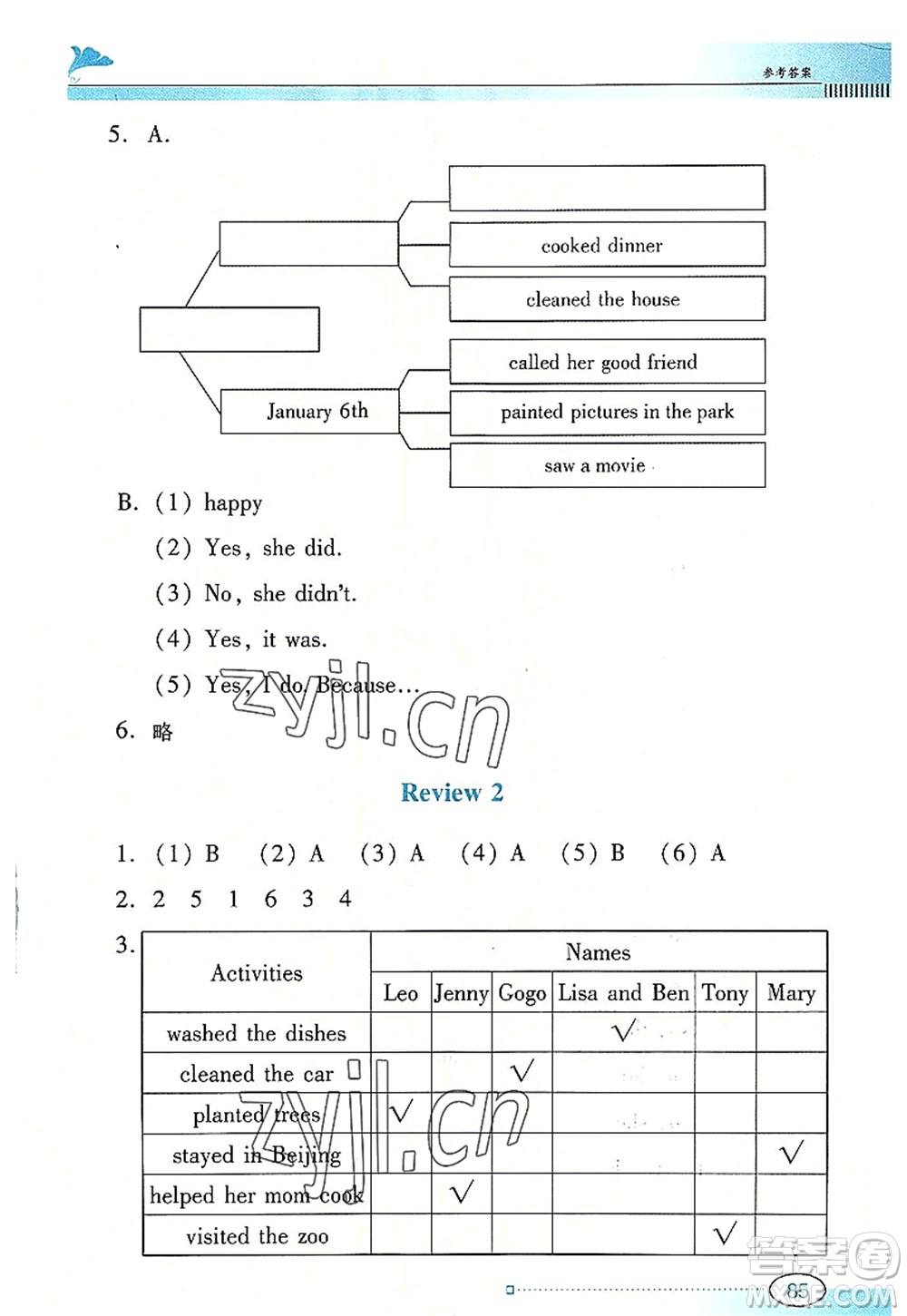 廣東教育出版社2022南方新課堂金牌學(xué)案六年級(jí)英語(yǔ)上冊(cè)粵人民版答案
