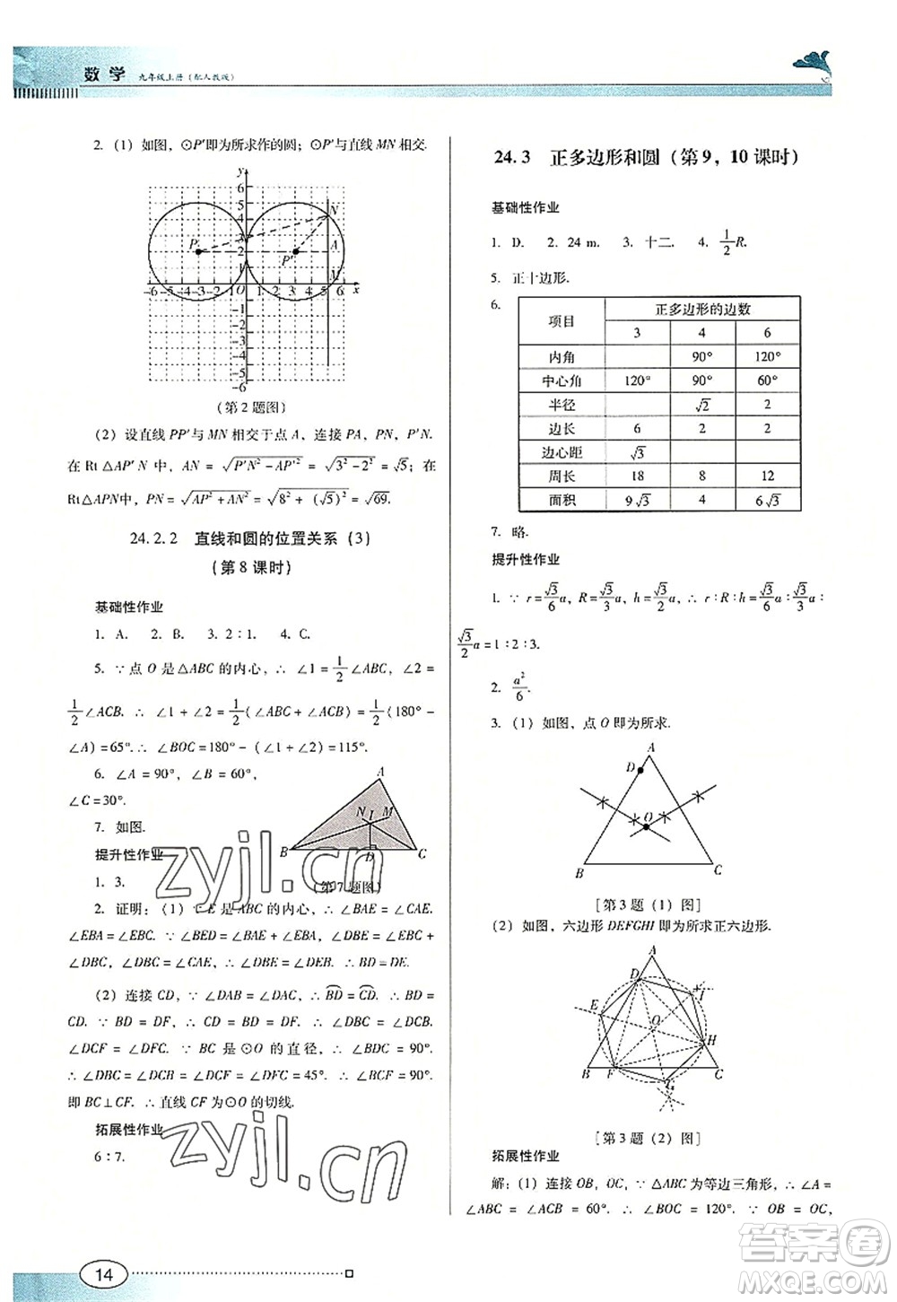 廣東教育出版社2022南方新課堂金牌學案九年級數(shù)學上冊人教版答案