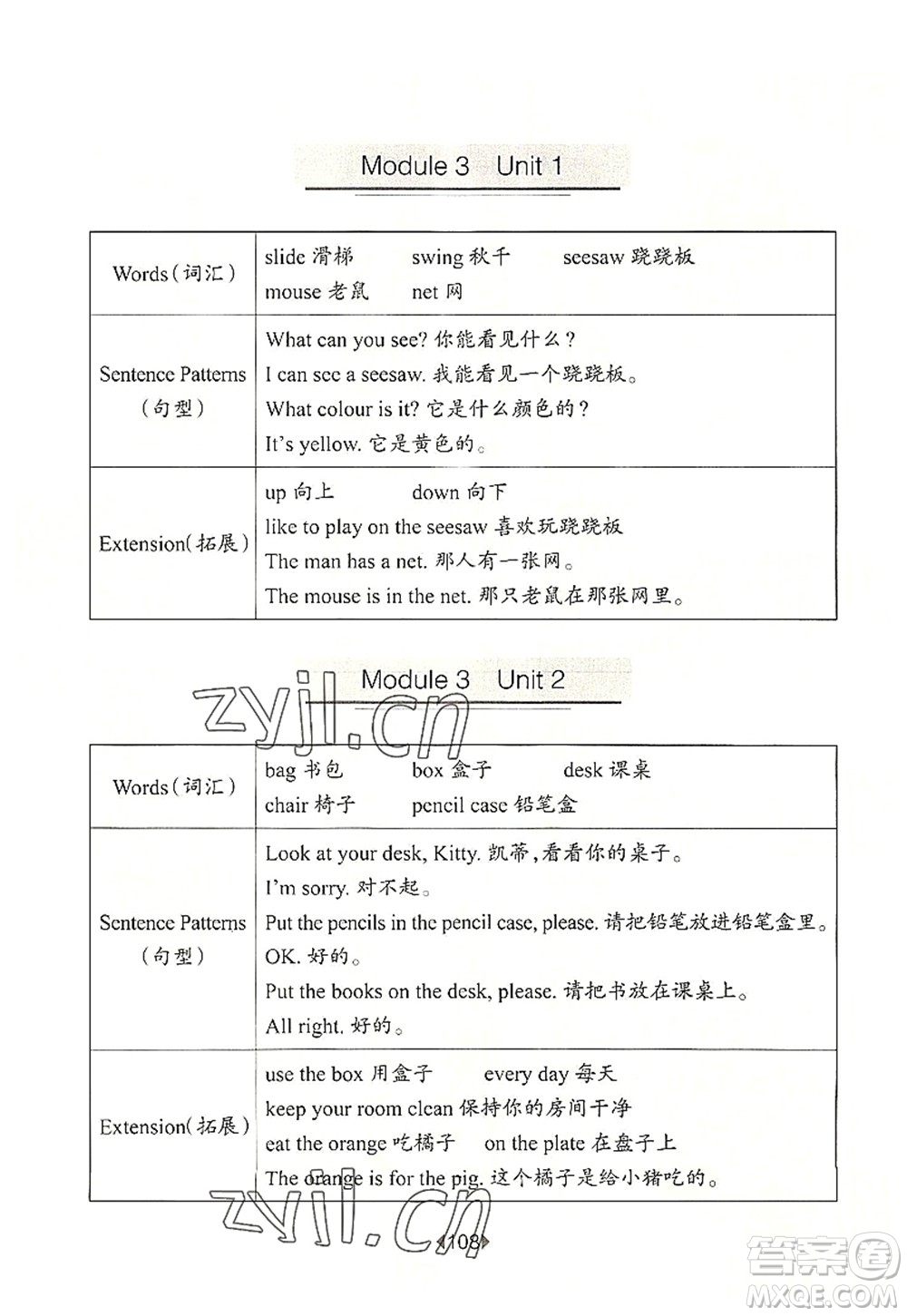 華東師范大學(xué)出版社2022一課一練二年級(jí)英語(yǔ)第一學(xué)期N版華東師大版上海專(zhuān)用答案