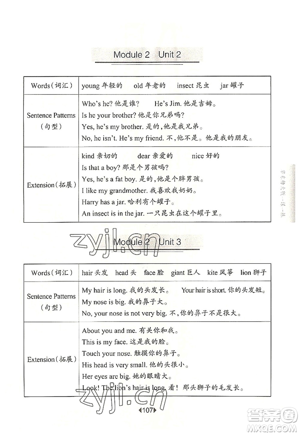 華東師范大學(xué)出版社2022一課一練二年級(jí)英語(yǔ)第一學(xué)期N版華東師大版上海專(zhuān)用答案