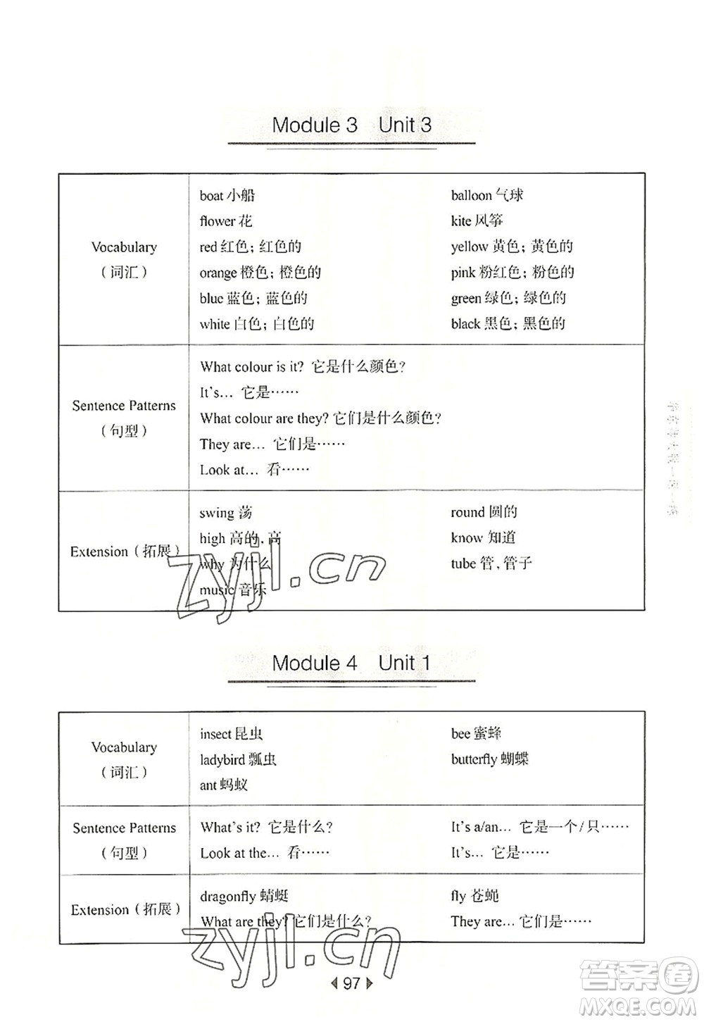 華東師范大學(xué)出版社2022一課一練三年級(jí)英語第一學(xué)期N版華東師大版上海專用答案
