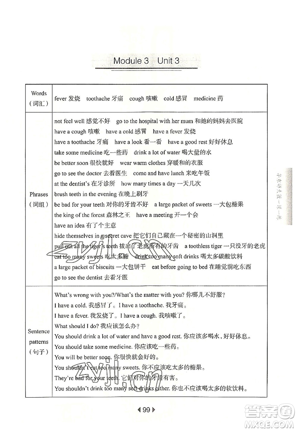 華東師范大學出版社2022一課一練五年級英語第一學期N版華東師大版上海專用答案