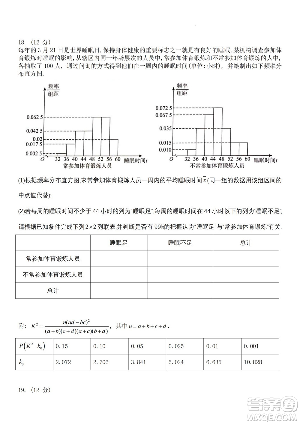 2023屆普通高等學校招生全國統(tǒng)一考試青桐鳴9月聯考理科數學試題及答案