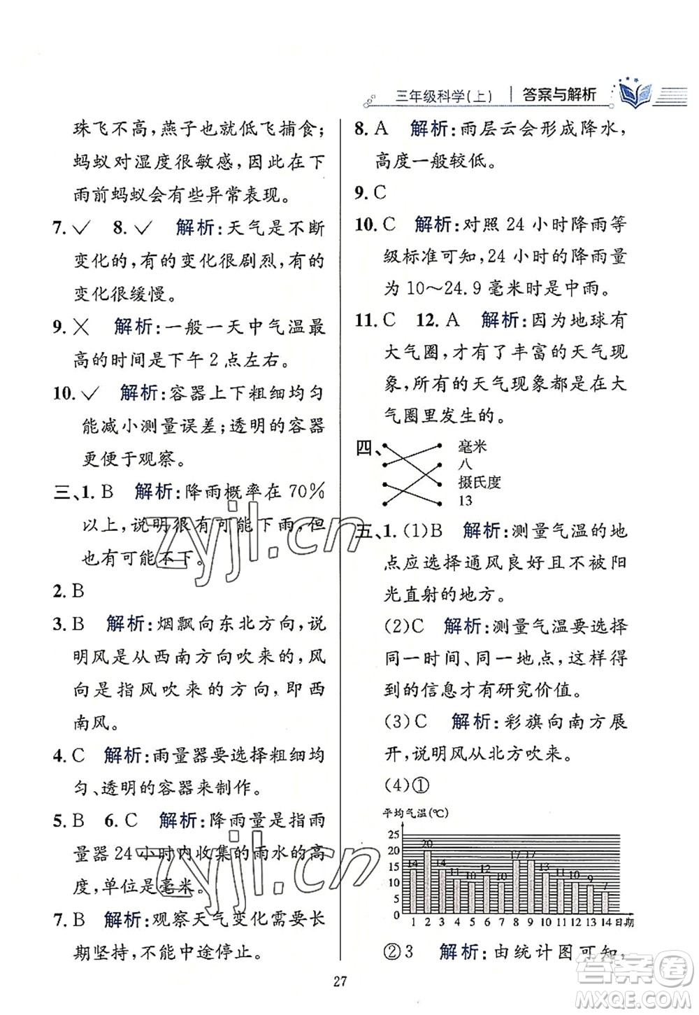 陜西人民教育出版社2022小學(xué)教材全練三年級科學(xué)上冊教育科學(xué)版答案