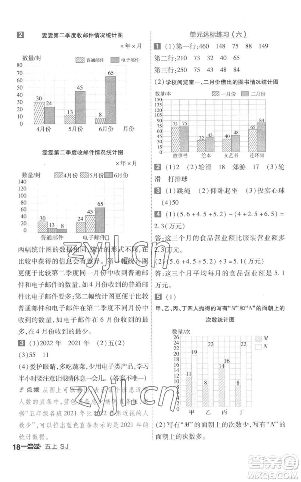南京師范大學(xué)出版社2022秋季一遍過五年級上冊數(shù)學(xué)蘇教版參考答案