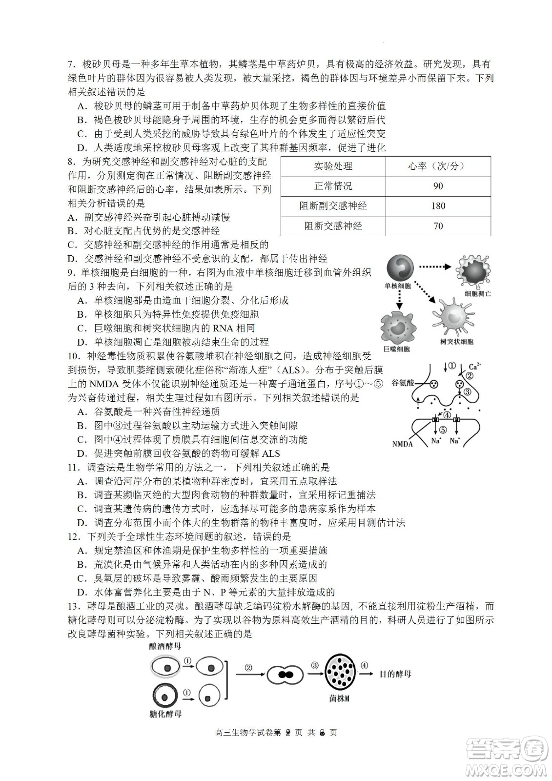 南京市2023屆高三年級學(xué)情調(diào)研生物試題及答案
