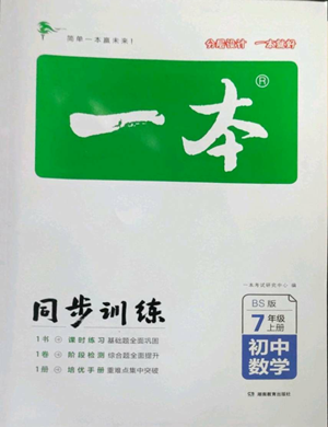 湖南教育出版社2022一本同步訓練七年級上冊數(shù)學北師大版參考答案