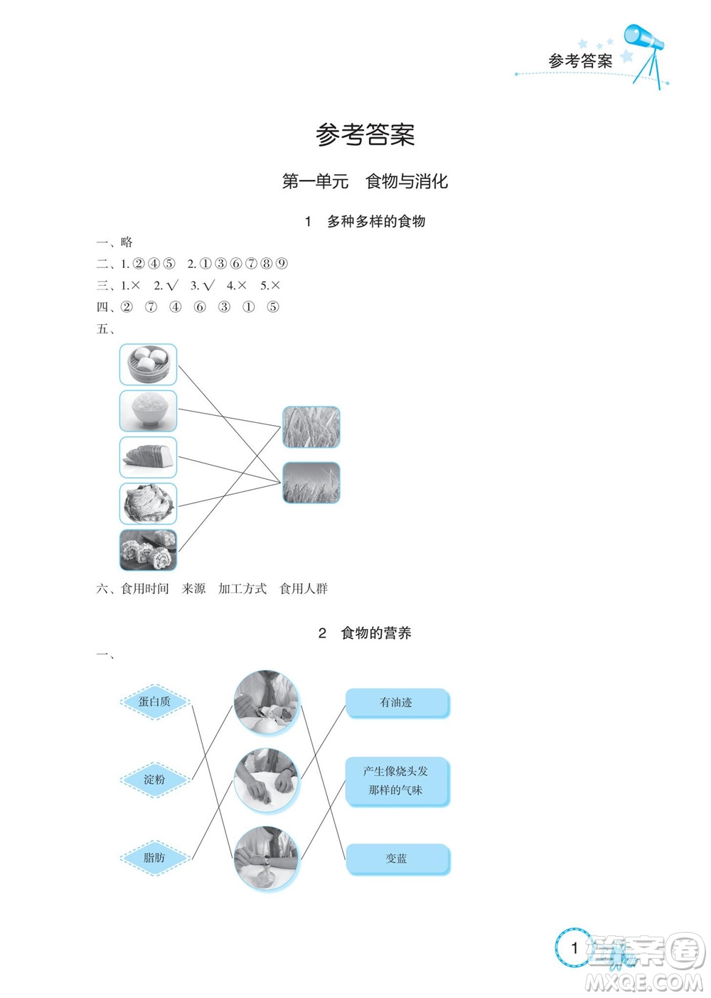 湖北教育出版社2022秋長(zhǎng)江作業(yè)本課堂作業(yè)科學(xué)三年級(jí)上冊(cè)人教鄂教版答案