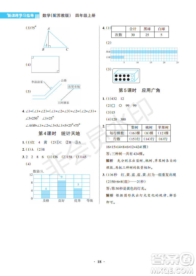 海南出版社2022新課程學習指導四年級數(shù)學上冊蘇教版答案