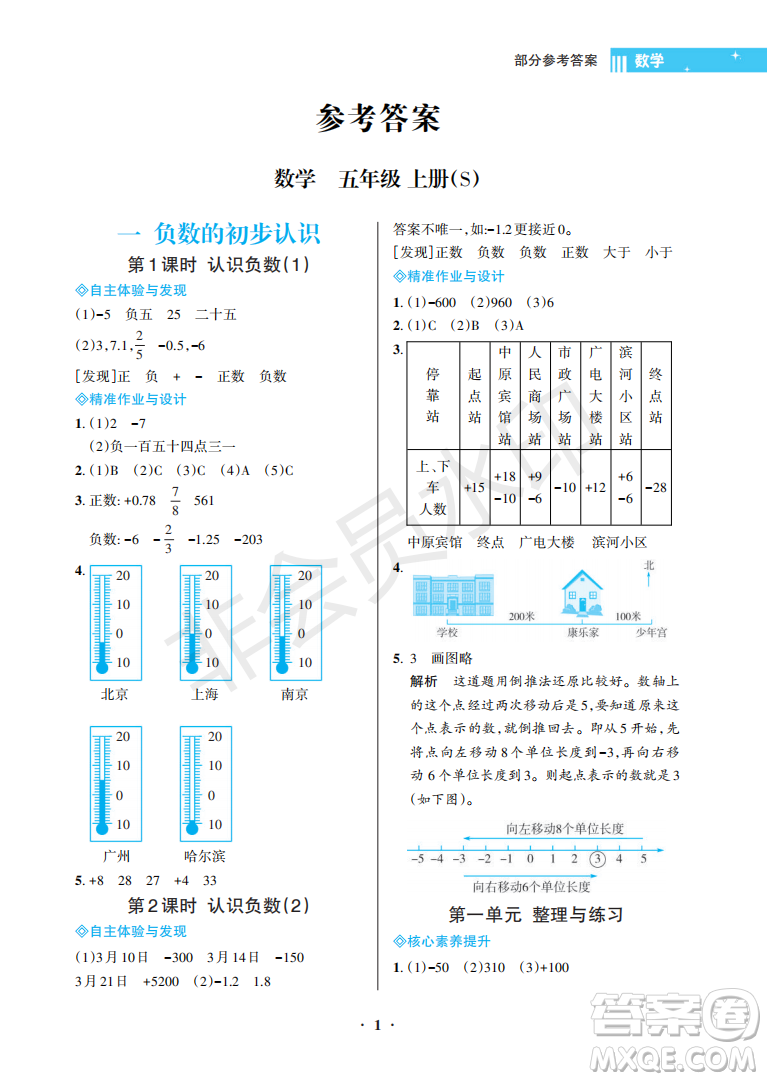 海南出版社2022新課程學(xué)習(xí)指導(dǎo)五年級(jí)數(shù)學(xué)上冊(cè)蘇教版答案