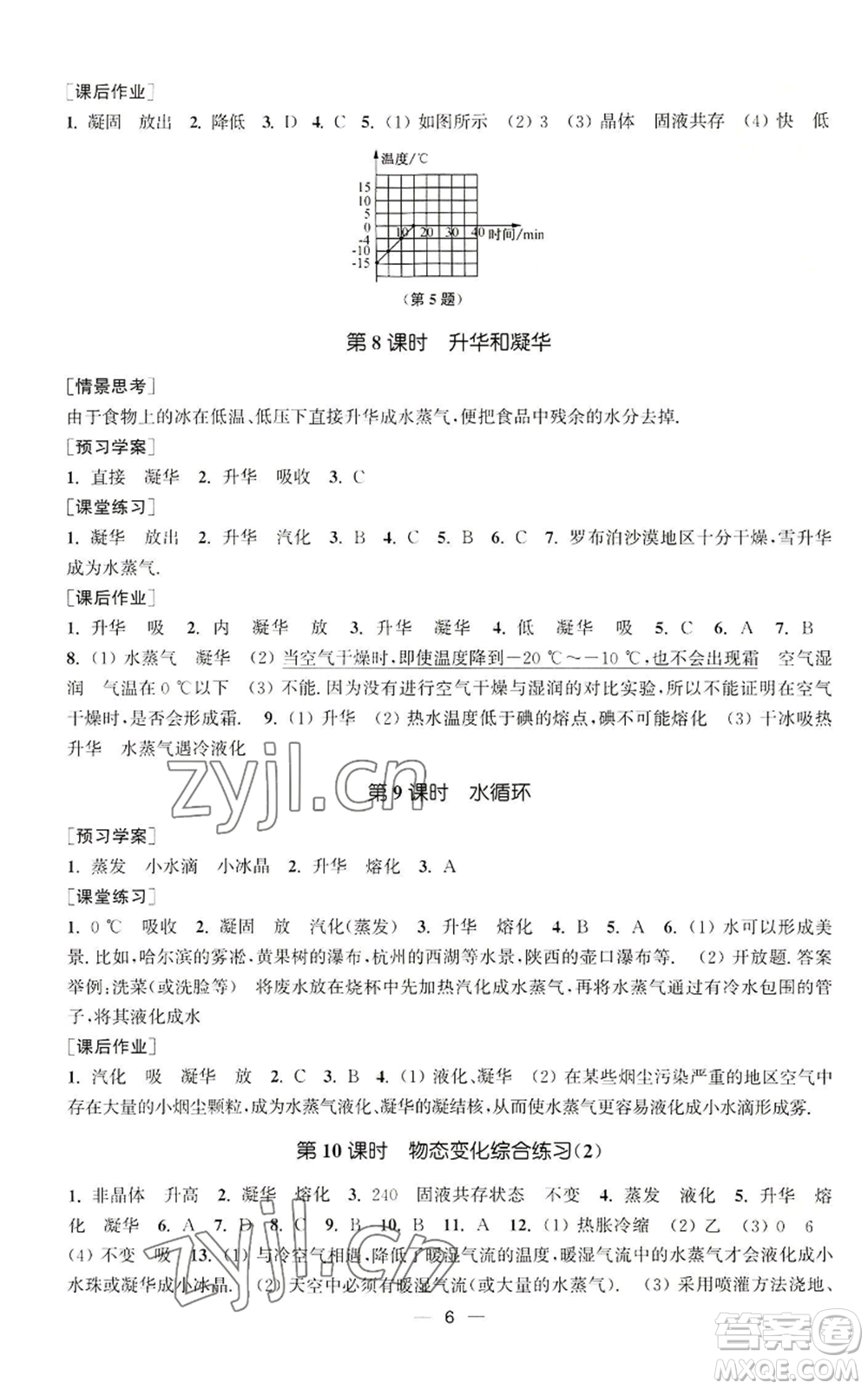江蘇鳳凰美術(shù)出版社2022能力素養(yǎng)與學(xué)力提升八年級(jí)上冊(cè)物理蘇科版參考答案