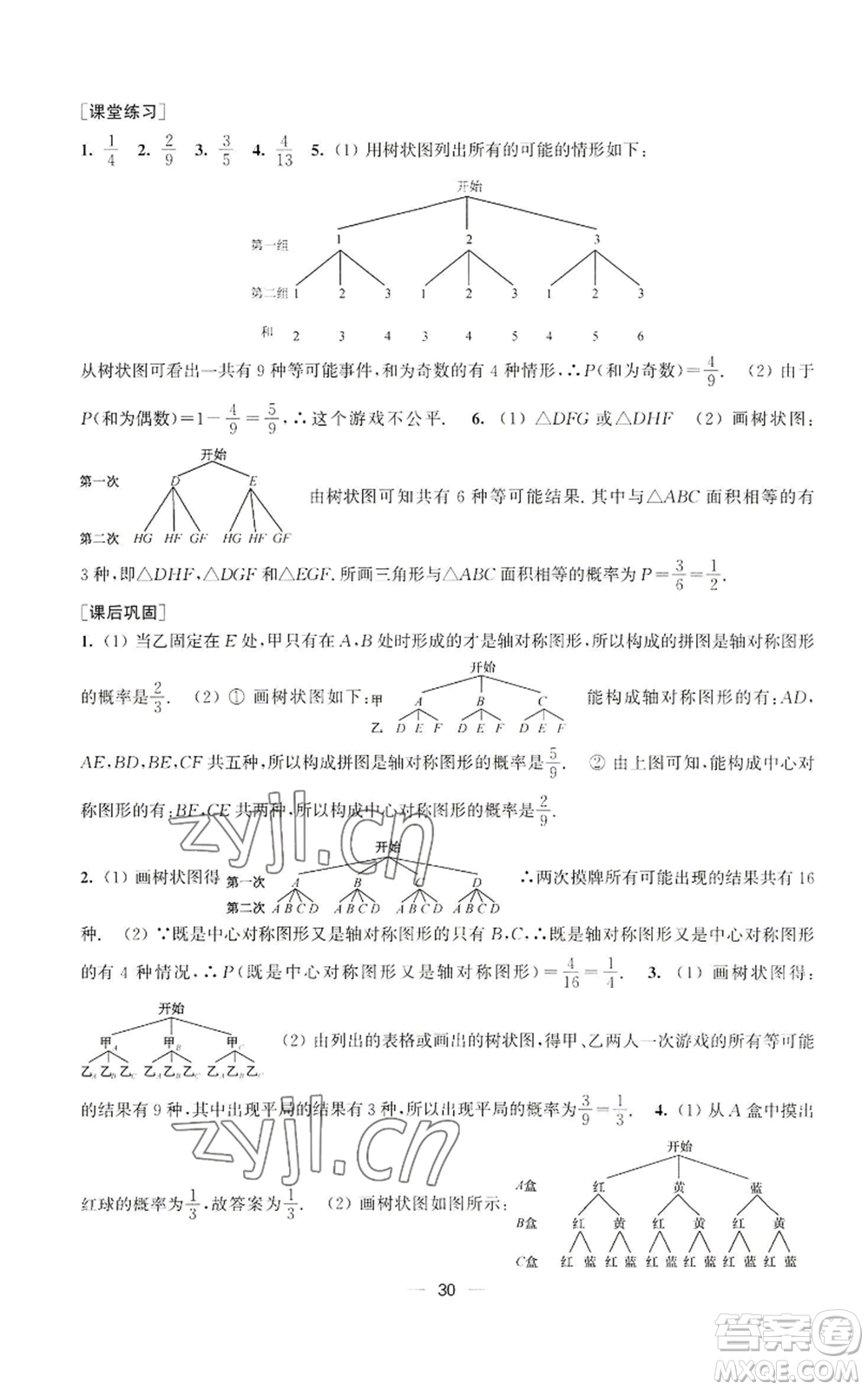 江蘇鳳凰美術(shù)出版社2022能力素養(yǎng)與學(xué)力提升九年級上冊數(shù)學(xué)全國版參考答案