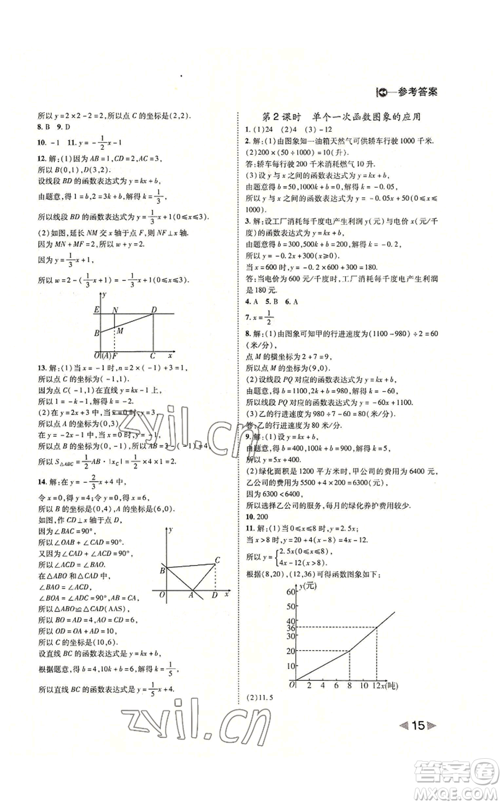 北方婦女兒童出版社2022勝券在握打好基礎(chǔ)作業(yè)本八年級上冊數(shù)學(xué)北師大版參考答案