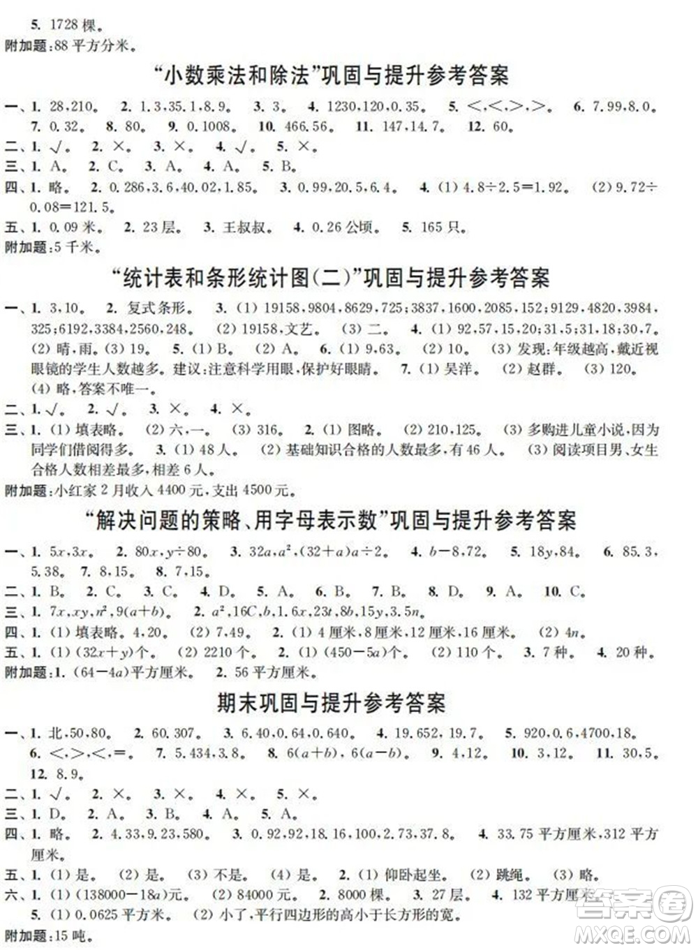 時代學(xué)習(xí)報數(shù)學(xué)周刊2022-2023學(xué)年度五年級蘇教版鞏固與提升答案