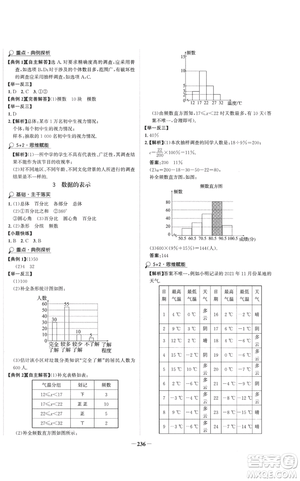 未來出版社2022世紀(jì)金榜金榜學(xué)案七年級上冊數(shù)學(xué)北師大版參考答案