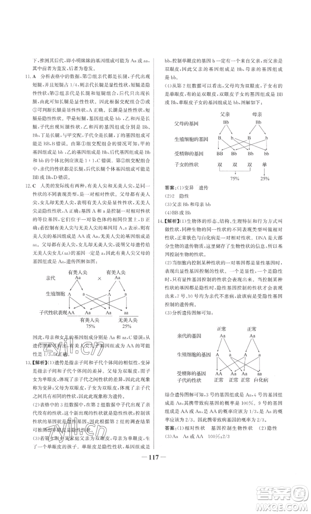 未來出版社2022世紀(jì)金榜金榜學(xué)案八年級(jí)上冊(cè)生物濟(jì)南版參考答案
