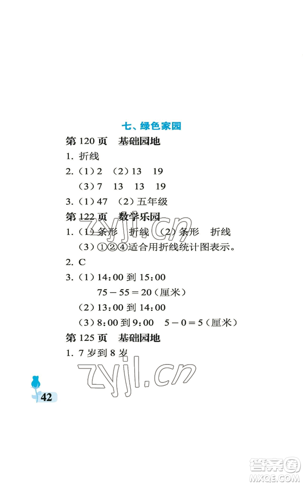中國石油大學(xué)出版社2022行知天下五年級上冊數(shù)學(xué)青島版參考答案