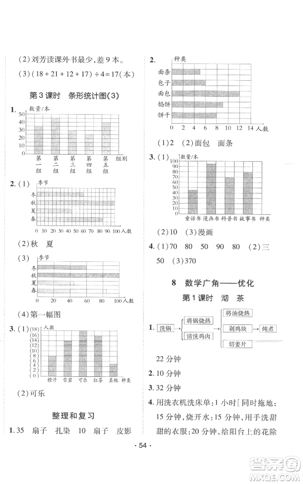新疆青少年出版社2022同行課課100分過關(guān)作業(yè)四年級(jí)上冊(cè)數(shù)學(xué)人教版參考答案