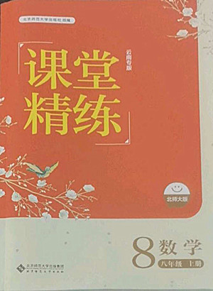 北京師范大學出版社2022秋課堂精練數(shù)學八年級上冊北師大版云南專版答案