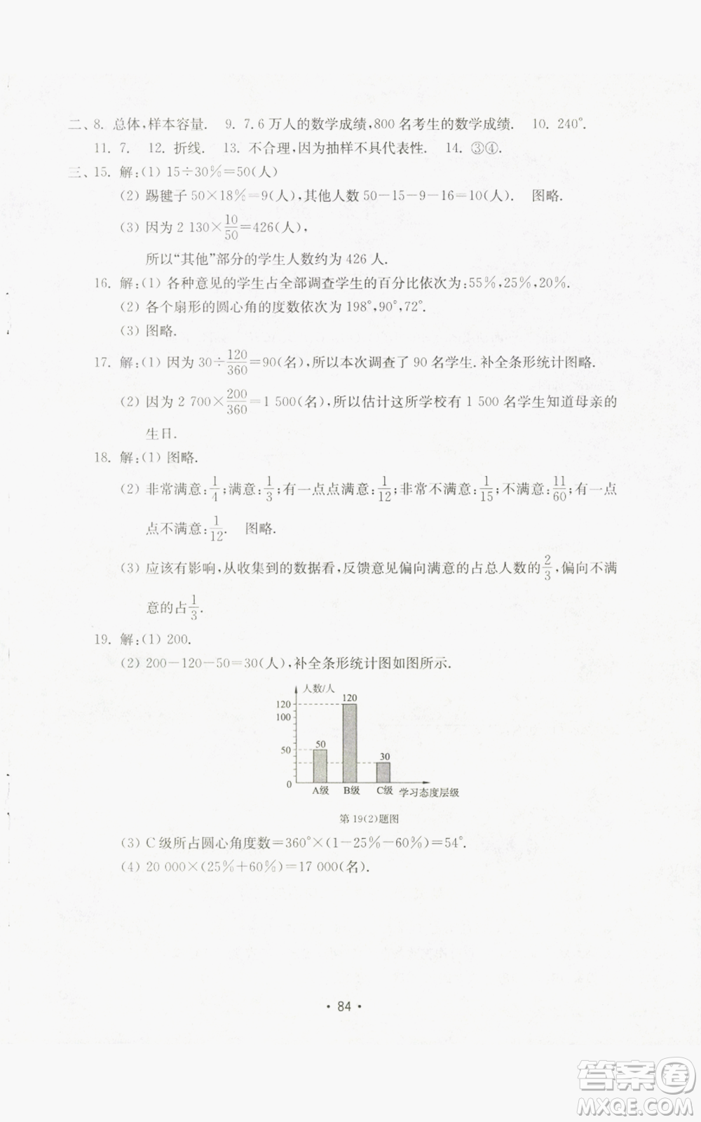 山東教育出版社2022初中基礎(chǔ)訓練七年級上冊數(shù)學人教版參考答案