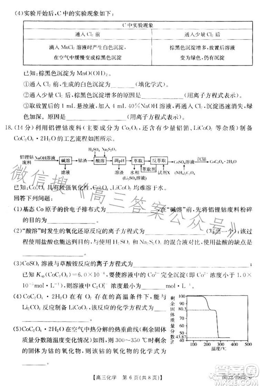 湛江市2023屆高中畢業(yè)班調(diào)研測試化學試題及答案