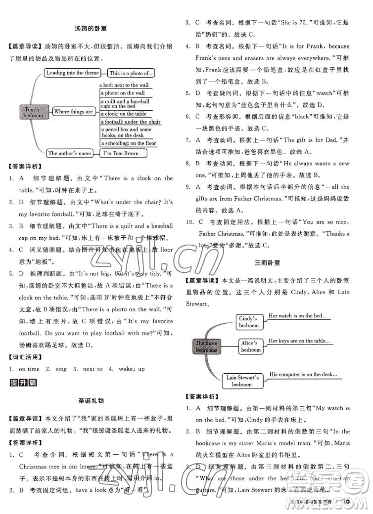 陽光出版社2022秋練就優(yōu)等生英語七年級(jí)上冊RJ人教版答案
