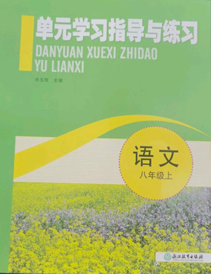 浙江教育出版社2022單元學(xué)習(xí)指導(dǎo)與練習(xí)八年級(jí)上冊(cè)語(yǔ)文人教版參考答案