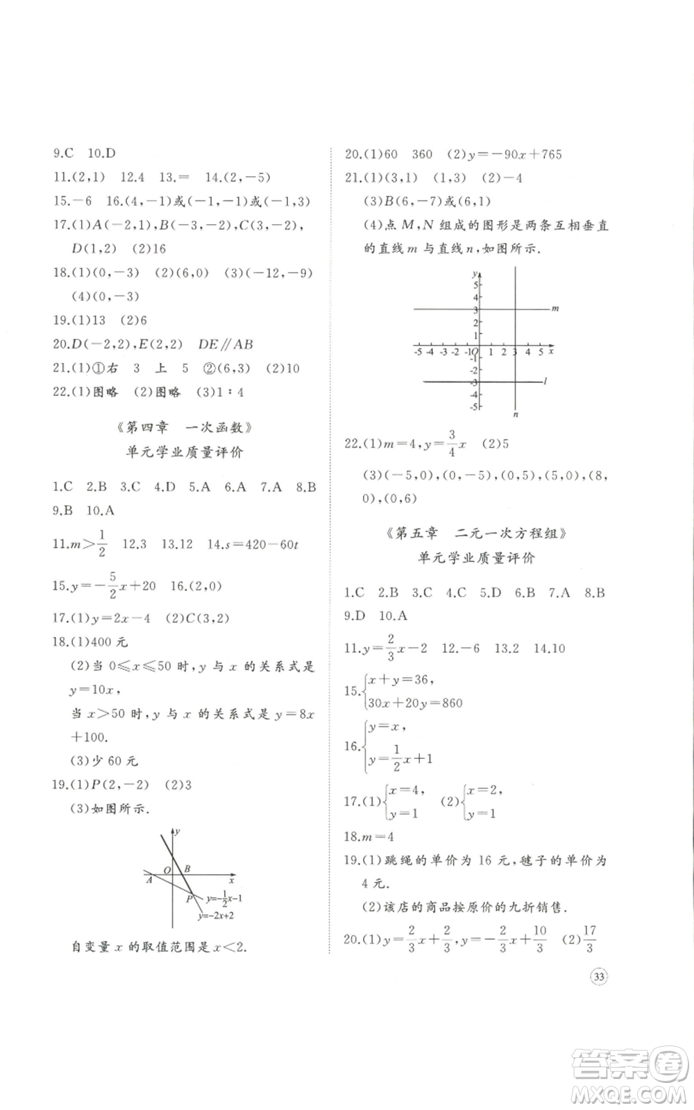 山東友誼出版社2022精練課堂分層作業(yè)八年級(jí)上冊(cè)數(shù)學(xué)人教版參考答案