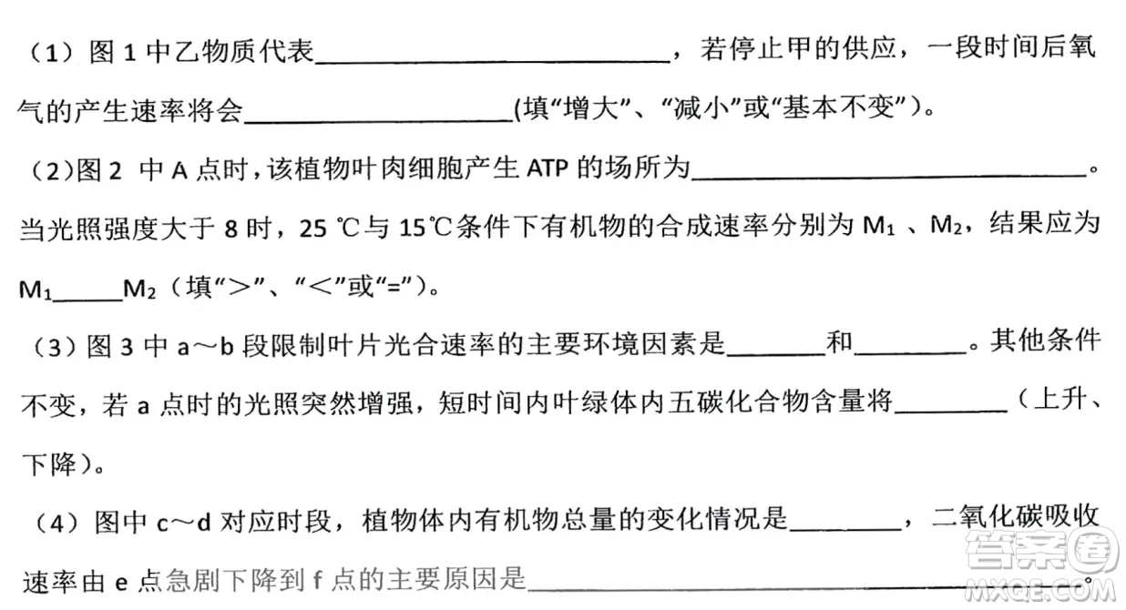 哈三中2022-2023學年度上學期高三學年第二次驗收考試生物試卷答案