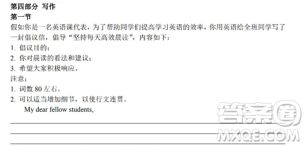 倡導(dǎo)堅(jiān)持每天高效晨讀英語作文 關(guān)于倡導(dǎo)堅(jiān)持每天高效晨讀的英語作文