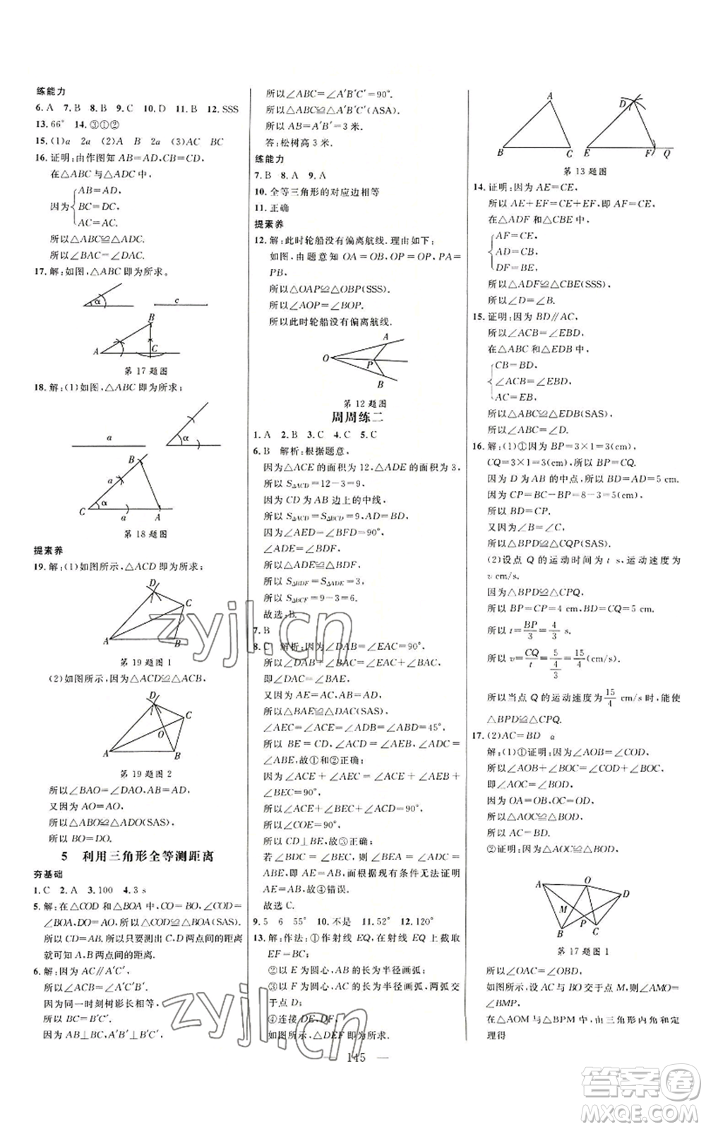延邊大學出版社2022細解巧練七年級上冊數(shù)學魯教版參考答案