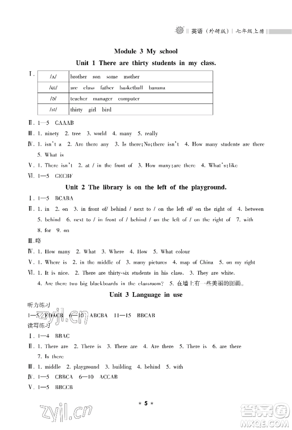 海南出版社2022新課程課堂同步練習(xí)冊(cè)七年級(jí)上冊(cè)英語(yǔ)外研版參考答案