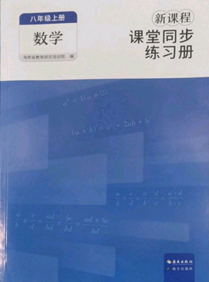 海南出版社2022新課程課堂同步練習(xí)冊八年級上冊數(shù)學(xué)人教版參考答案