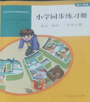 人民教育出版社2022同步練習(xí)冊(cè)三年級(jí)英語(yǔ)上冊(cè)人教PEP版山東專版參考答案