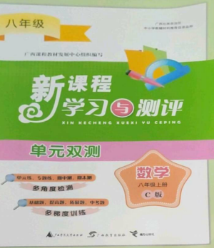 廣西師范大學出版社2022新課程學習與測評單元雙測八年級數(shù)學上冊滬科版C版參考答案
