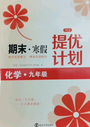 南京大學(xué)出版社2022期末寒假提優(yōu)計(jì)劃九年級(jí)化學(xué)全冊(cè)滬科版參考答案