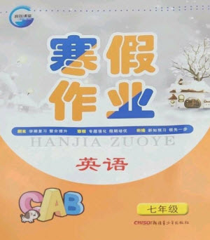 新疆青少年出版社2023寒假作業(yè)七年級英語通用版參考答案