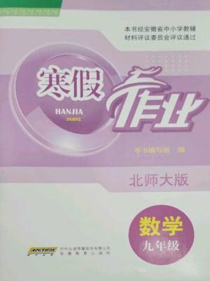 安徽教育出版社2023寒假作業(yè)九年級數(shù)學北師大版參考答案