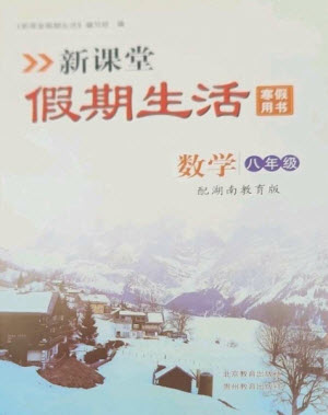北京教育出版社2023新課堂假期生活寒假用書八年級數(shù)學湘教版參考答案